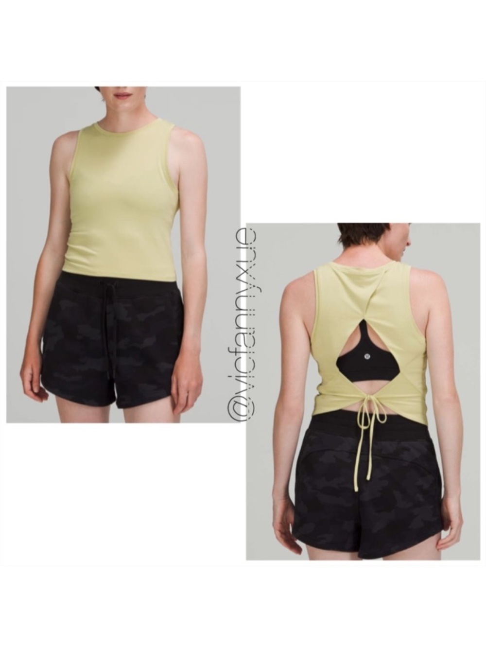 Lululemon training open tie back tank 2